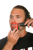 revobeard revohair revogoatee beard goatee hair haircut styles styler tool guide stencil outline template edge up barber barbershop tools. man men boy male handsome. razor blade trimmer trim groom grooming straught edge curve cut step cut neckline. facial line up earline taper line side part save money time