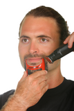revobeard revohair revogoatee beard goatee hair haircut styles styler tool guide stencil outline template edge up barber barbershop tools. man men boy male handsome. razor blade trimmer trim groom grooming straught edge curve cut step cut neckline. facial line up earline taper line side part save money time