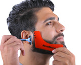 revobeard revohair revogoatee beard goatee hair haircut styles styler tool guide stencil outline template edge up barber barbershop tools. man men boy male handsome. razor blade trimmer trim groom grooming straught edge curve cut step cut neckline. facial line up earline taper line side part save money time