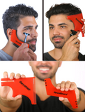 revobeard revohair revogoatee beard goatee hair haircut styles styler tool guide stencil outline template edge up barber barbershop tools. man men boy male handsome. razor blade trimmer trim groom grooming straught edge curve cut step cut neckline. facial line up earline taper line side part save money time