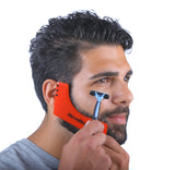 revobeard revohair revogoatee beard goatee hair haircut styles styler tool guide stencil outline template edge up barber barbershop tools. man men boy male handsome. razor blade trimmer trim groom grooming straught edge curve cut step cut neckline. facial line up earline taper line side part save money time